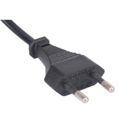 European standard two core power line plug, the small plug, plug 2.5A VDE certification